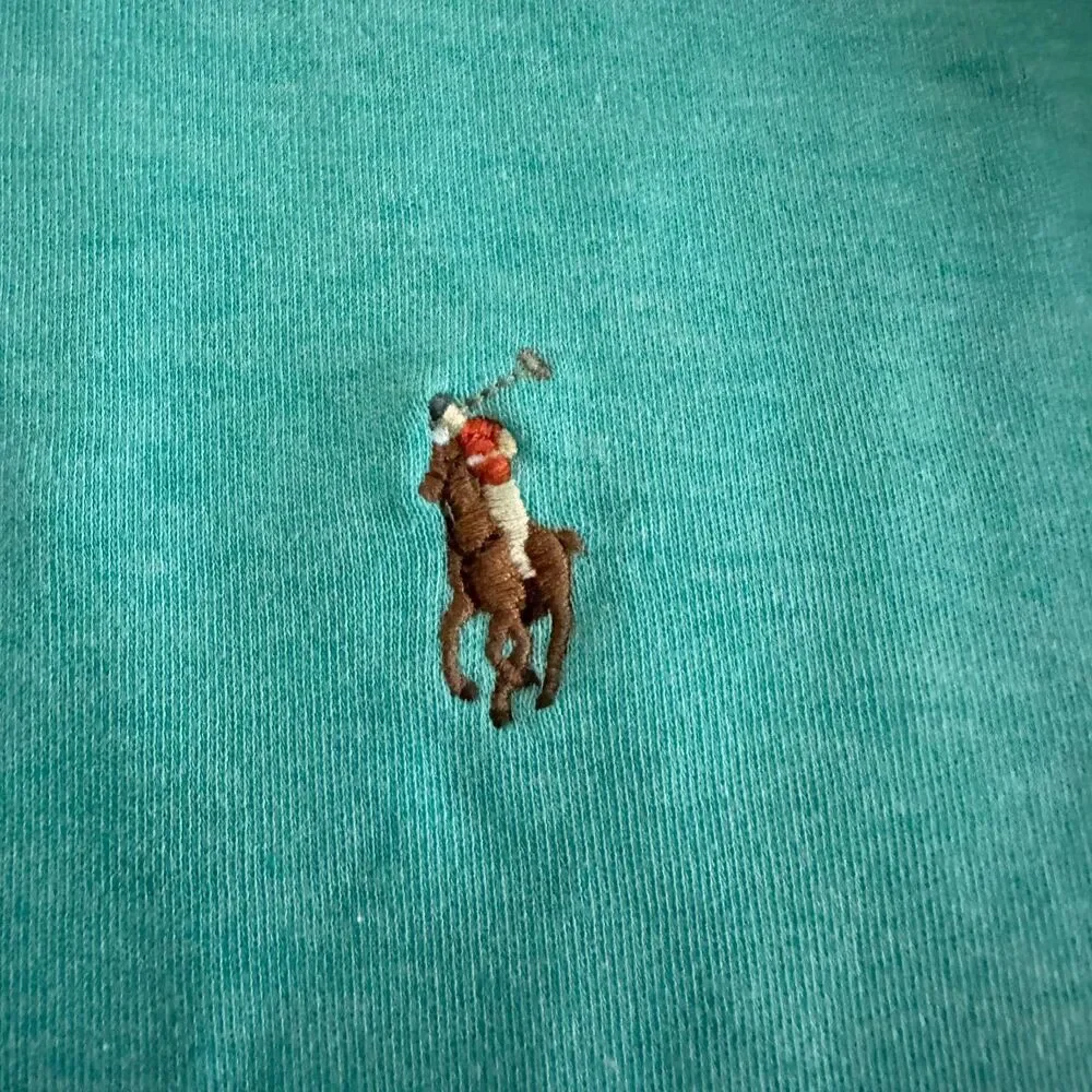 Polo by Ralph Lauren Polo Shirt Men's Size XL Green/Flesh Horse Classic Fit